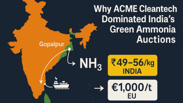 Why ACME Cleantech Dominated India's Green Ammonia Auctions