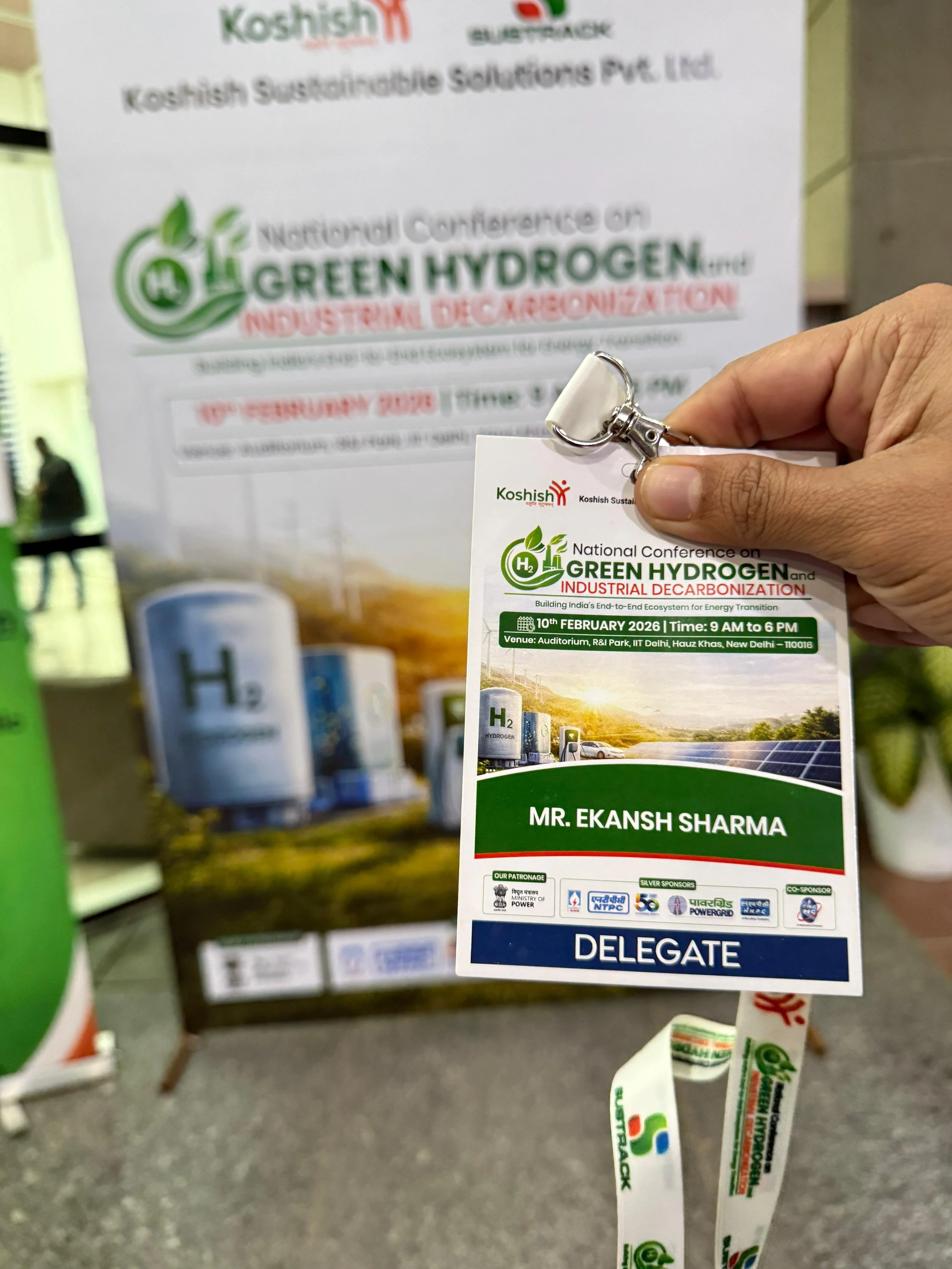 Conference delegate badge - Ekansh Sharma