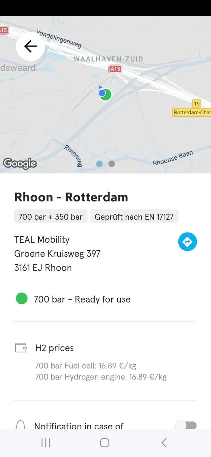 Refuelling price board